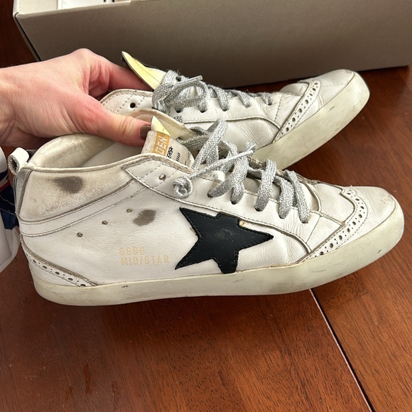 authentic midstar mid star golden goose 38 preowned tennis shoes sneakers - Picture 5 of 16